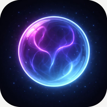 Neon Energy Sphere Wallpaper